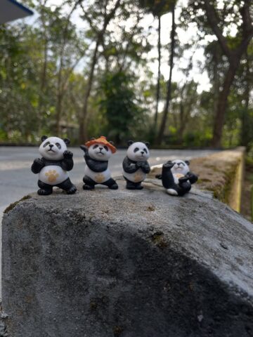 Panda Miniature (Full Set 4 Piece)